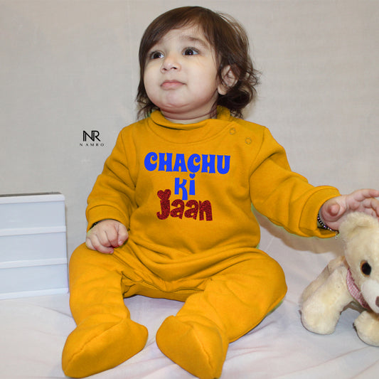 Chachu Ki Jaan (3-6 months Woollen Jumpsuit)