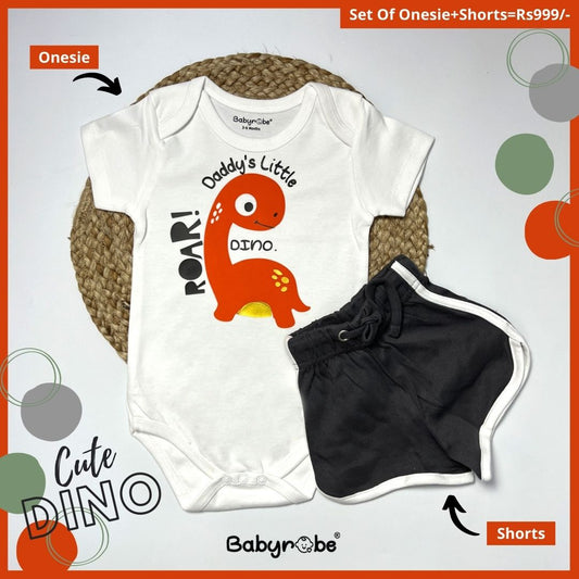 Daddy's Little Dino  (Onesie+Shorts)