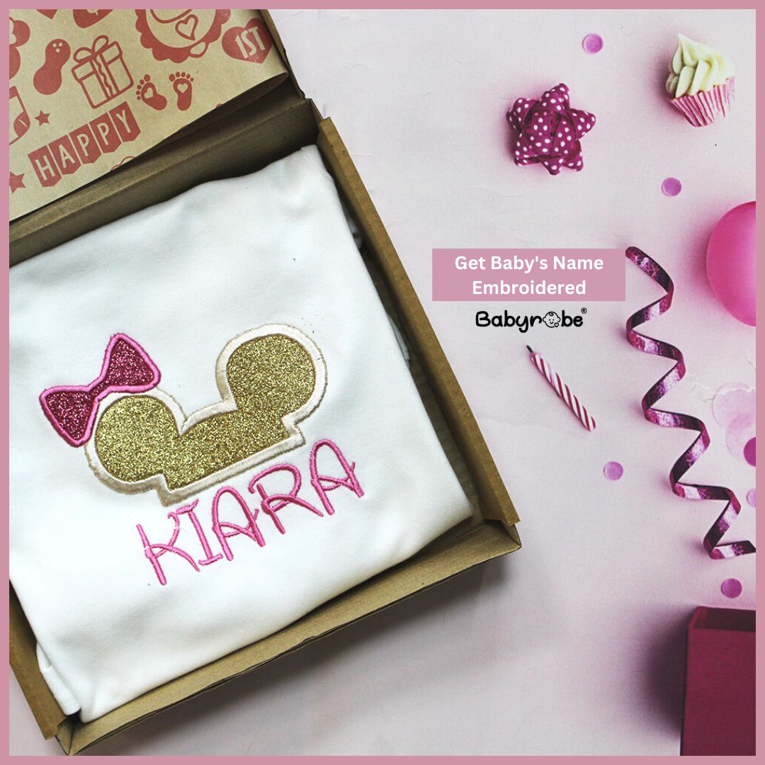 Disney Baby Girl Custom Name (Embroidery)