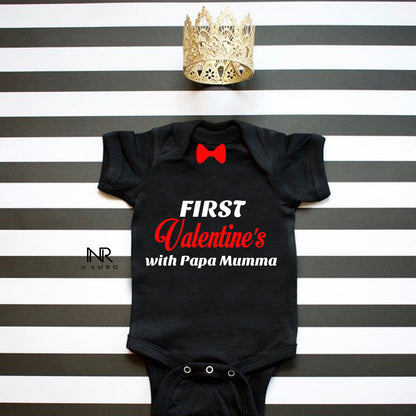 "Soft and comfortable baby onesie with custom name ."