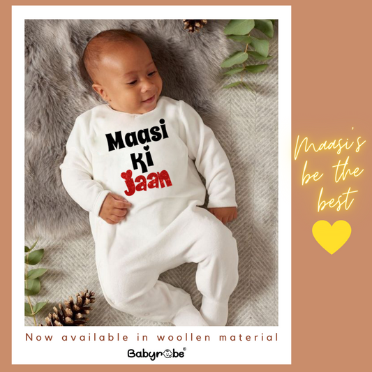 Maasi Ki Jaan (0-3 months Woollen Jumpsuit)