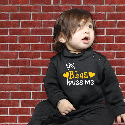 My Bhua Loves Me (0-3 months Woollen Jumpsuit)