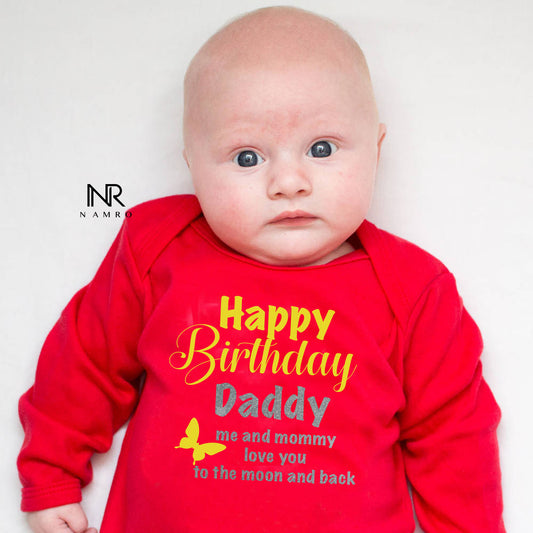 HBD Daddy (0-3 months Woollen Jumpsuit)